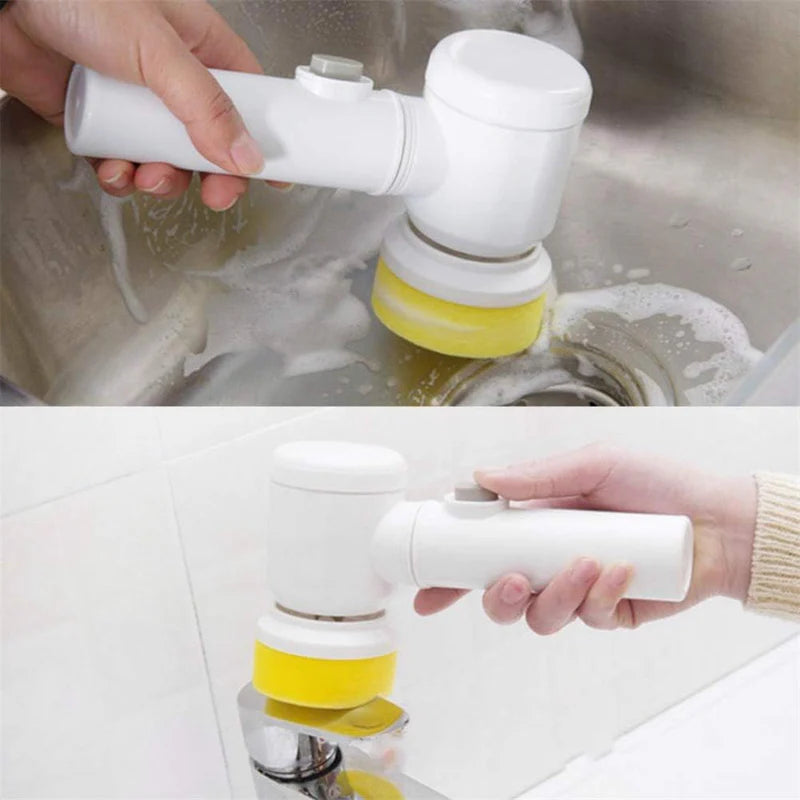 5 in 1 Electric Cleaning Brush Electric Spin Scrubber