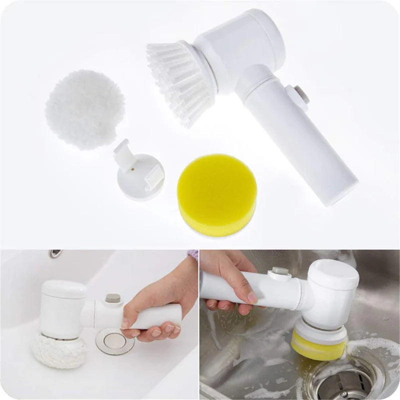 5 in 1 Electric Cleaning Brush Electric Spin Scrubber