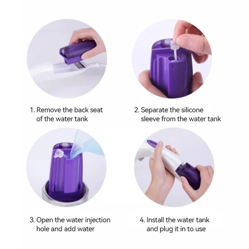 Portable Handheld Clothes Steamer with Travel Bag