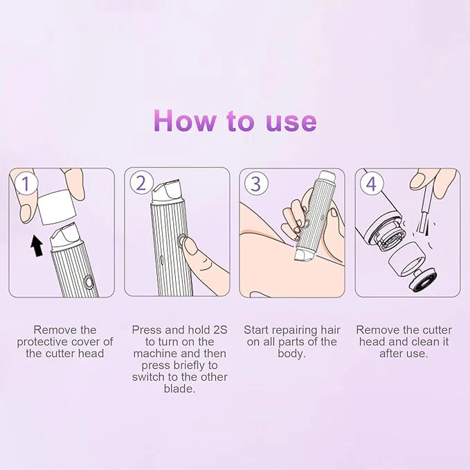 2-in-1 Double Head Electric Shaver