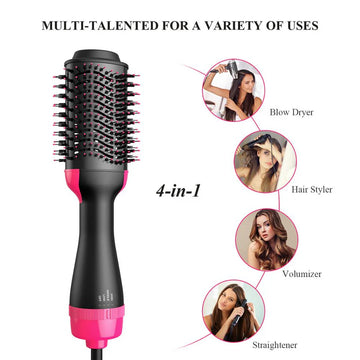4-in-1 Hair Dryer, Straightener, Curler & Volumizer