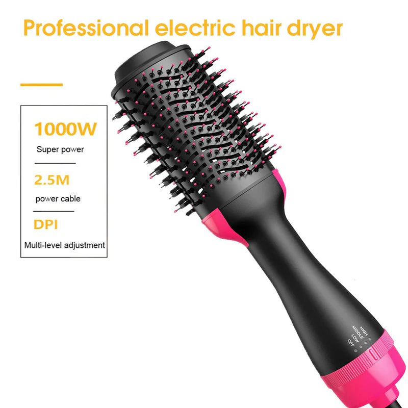 4-in-1 Hair Dryer, Straightener, Curler & Volumizer