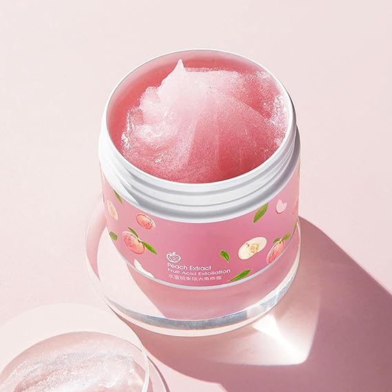Peach Extract Fruit Acid Exfoliating Body Scrub