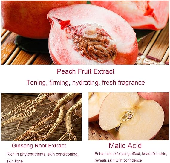 Peach Extract Fruit Acid Exfoliating Body Scrub